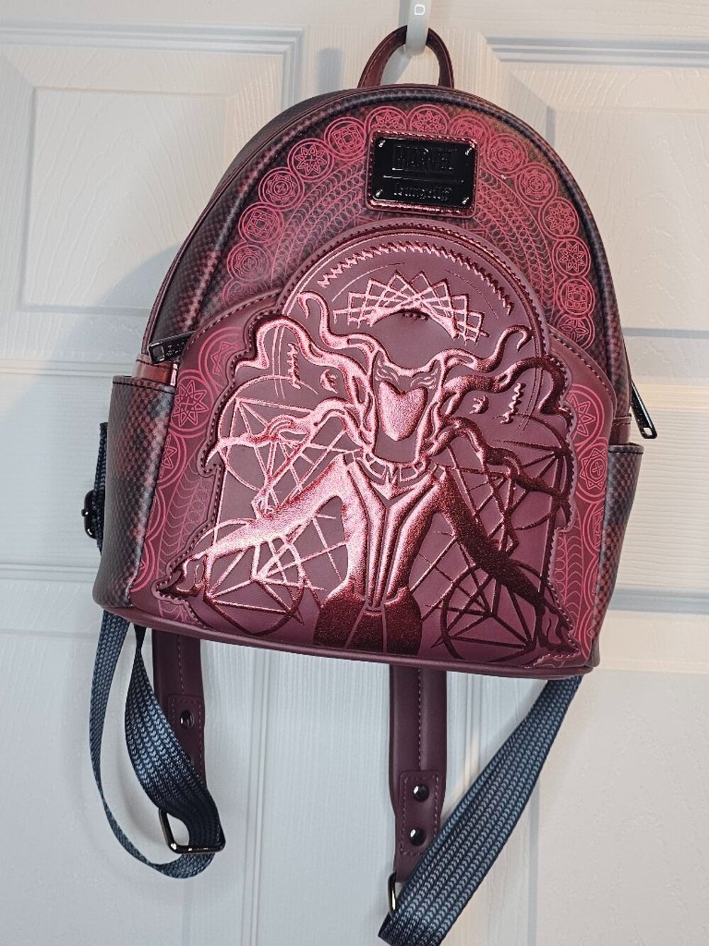 NWOT Disney Loungefly Marvel WandaVision Scarlet Witch Mini Backpack - Burgundy